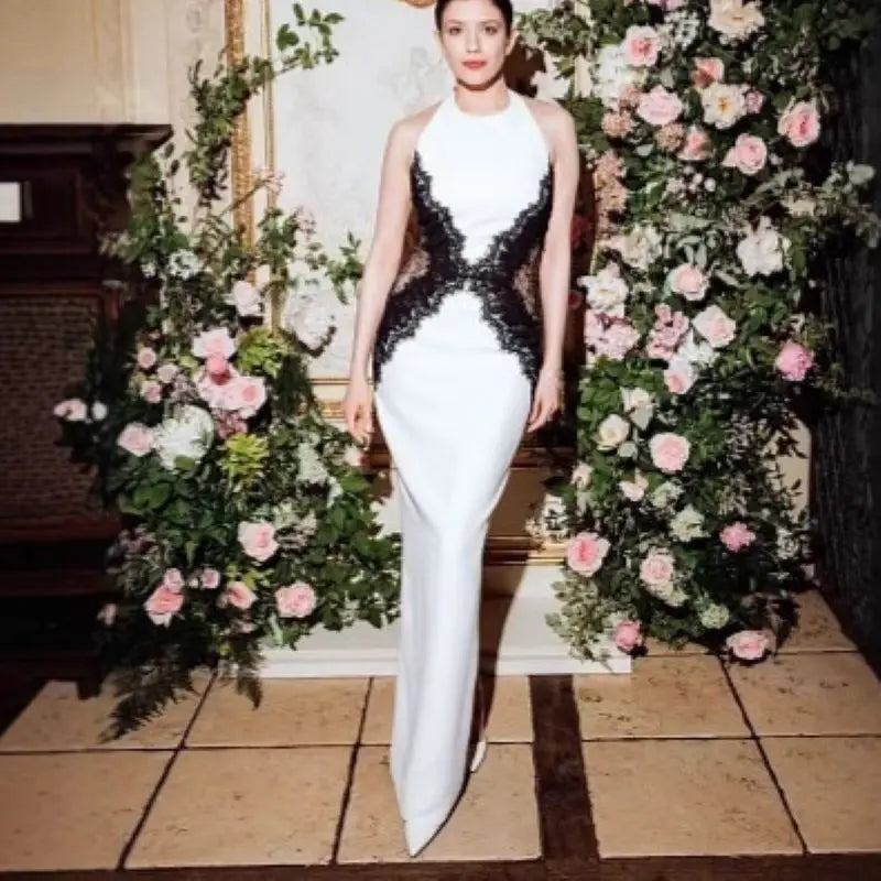 Halter Backless Maxi Dress